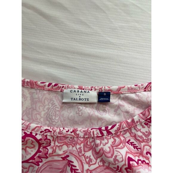 Cabana Life x Talbots Pink White Dress Size Small - Picture 2 of 6